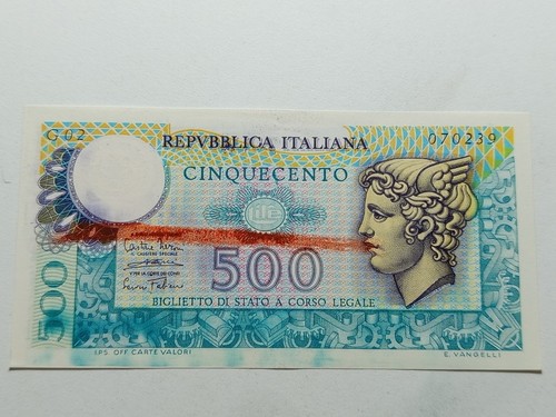 500 lire mercurio striscia - lire,