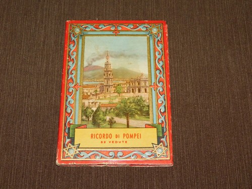 Vintage ricordo pompei - pompei, book