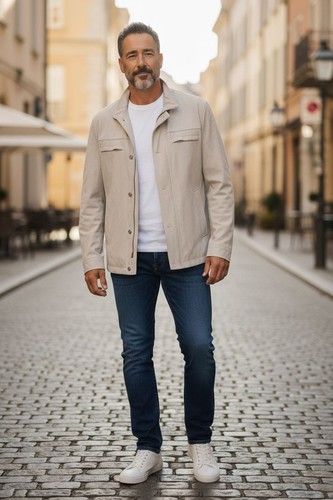 Giacca uomo similpelle