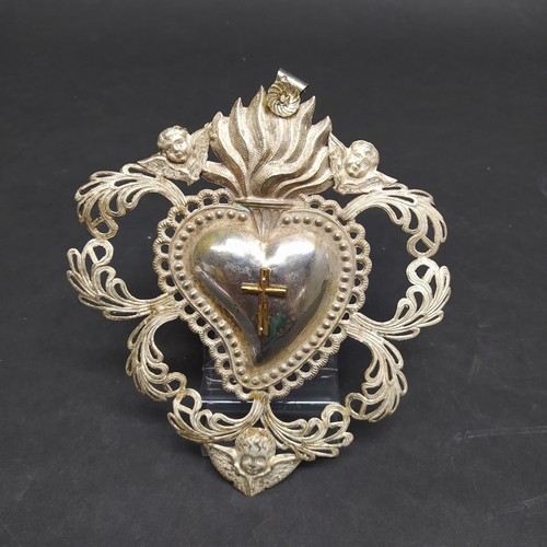Voto argento 14x16 cm - in,
