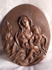 piastrain bronzo madonna con