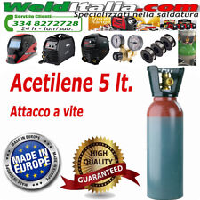 BOMBOLA ACETILENE DA 5 LT. ATTACCO A VITE PIENA