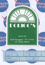 ADESIVO STICKER VINTAGE AUFKLEBER REGIONALE DORIGO'S SNACK BAR VARESE