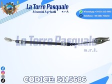 5115686 CAVO AVANZAMENTO FRIZIONE TRATTORE FIAT 580-680-780-570V-670F L=430MM