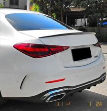 SPOILER POSTERIORE PER MERCEDES CLASSE C W206 BERLINA NERO LUCIDO VERNICIATO ALA POSTERIORE