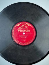 RARO DISCO 78 GIRI 1908 ENRICO CARUSO LASCIATI AMAR ONE SIDE ONLY VICTROLA 87161