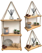 Rustic Wooden Hanging Rope