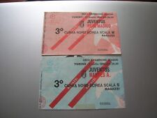 JUVENTUS  Champions League  1995 - 96  due biglietti Real Madrid + Nantes buoni