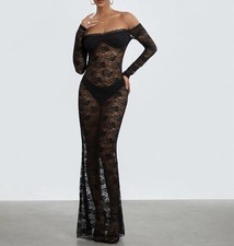 Maxi abito in pizzo