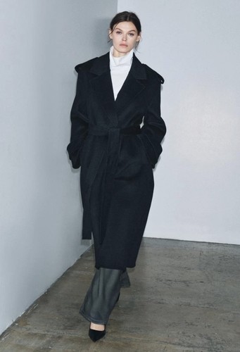 Zara cappotto lungo misto - cappotto,