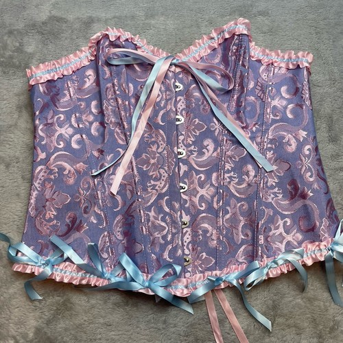 Bustier donna broccato con