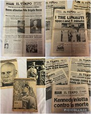 Lotto Giornale Storici - Mussolini, Kennedy, Luna, Brigate Rosse….