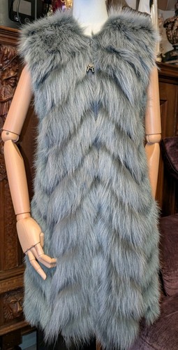Gilet lungo pelliccia di - gilet,
