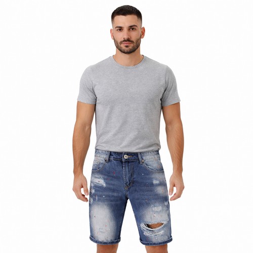Bermuda jeans uomo denim - bermuda,