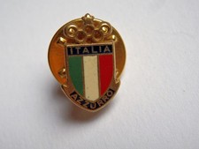 ITALIA AZZURRO OLIMPIADI OLYMPIC GAMES vecchia spilla old pin spilletta