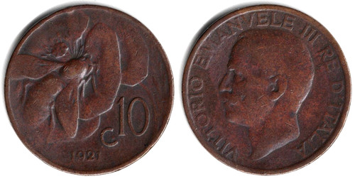 Regno italia 10 centesimi - regno,