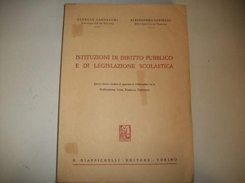 CANSACCHI/OFFIDANI-ISTITUZIONI