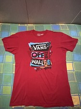 MAGLIETTA T-SHIRT VANS OFF RHE WALL - TAGLIA L - RED ORIGINALE NUOVA