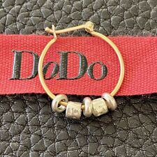 Dodo Pomellato Orecchino Cerchio Anella Oro Rosa  Granelli Rondelle Argento Unis