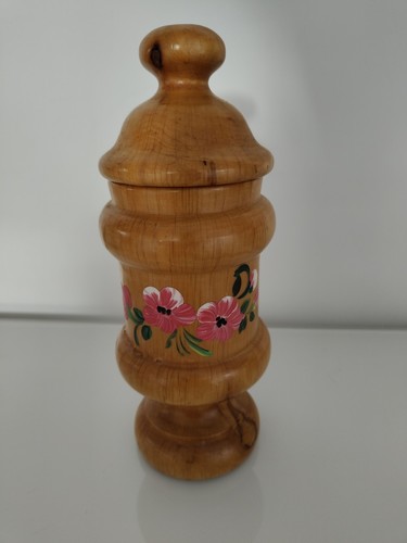 Grolla legno valdostana fiori - grolla,