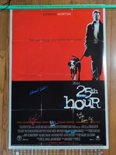 Poster film autografato firmato 25th Hour Ed Norton Spike Lee Brian Cox + altri 4