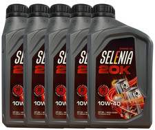 5 LITRI - OLIO MOTORE SELENIA 20K 10W40, API SN, ACEA A3/B4, FCA 955535-D2/G2