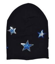 Cuffia Berretto "Odi et Amo" Cappello Caldo Cotone Con Stelle Paillettes