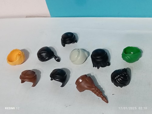 Playmobil x10 parrucche testa - playmobil,