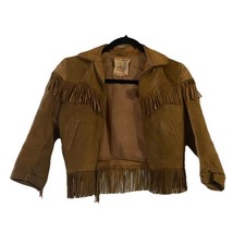 Giacca pelle con frange Roy