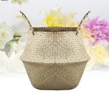  Cesta Vimini Portabiancheria Panni Cestino Per Fioriera Rattan Piantatrice