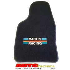 SET TAPPETI NERI MARTINI RACING LANCIA DELTA HF INTEGRALE EVOLUZIONE TAPPETINI 