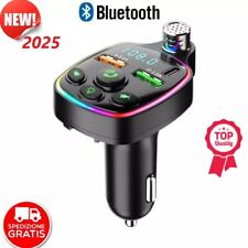 TRASMETTITORE FM WIRELESS PER AUTO LETTORE MP3 BLUETOOTH CARICABATTERIE USB