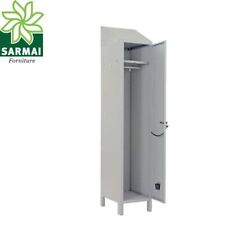 ARMADIETTO ARMADIO SPOGLIATOIO 1 ANTA 1 POSTO H179 NORMA ASL CON TETTO INCLINATO