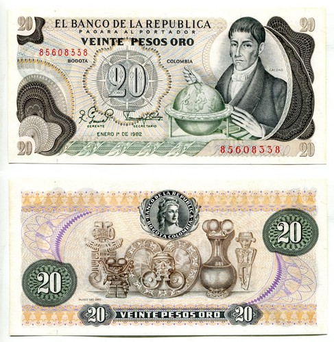 Pesos oro colombia - 20, /