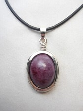Natural Ruby Rubber Choker -