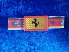 * GP1 Ferrari vintage anni 70 80 fascia elastica con fibbia porta libri stp olo