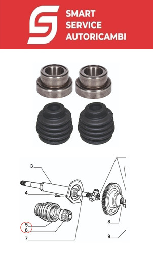 Kit cuscinetti semiasse e - 2,