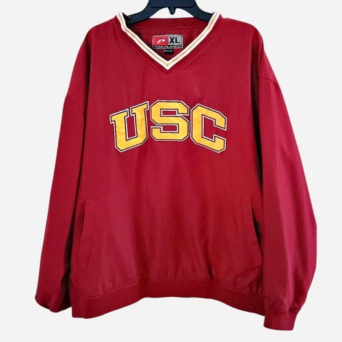 Giacca vento usc trojans red - a,