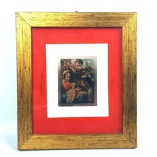 Francesco Mancini RIPOSO DURANTE LA FUGA IN EGITTO Quadro Miniatura con Cornice