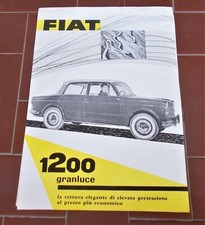 Pubblicita' FIAT 1200 GRANLUCE anni 50 vintage clipping