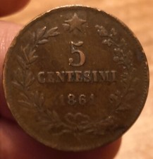 Moneta 5 Centesimi 1861
