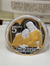 5 EURO ARGENTO e ORO 2023 VATICANO proof fondo specchio "SAN GIOVANNI"