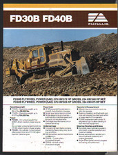 Foglietto brochure bulldozer