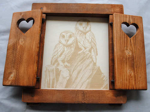 Finestra legno con scuri - finestra,