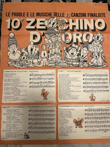 Jacovitti poster 1968 zecchino - jacovitti,