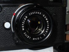 Leica summicron 40mm x - f2,