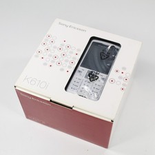 Raro telefono vintage Sony Ericsson K610i bianco in scatola completo internazionale