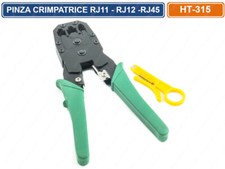 PINZA CRIMPATRICE CAVO LAN ETHERNET CONNETTORI RJ45 RJ11 RJ12 4 / 6 / 8 POLI
