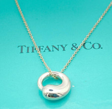 Collana Tiffany & Co Cerchio Eterno Elsa Peretti Argento Sterling 925 Pendente