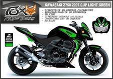 ADESIVI stickers MOTO KIT per KAWASAKI Z750 / Z750R 2007 replica CUP light green